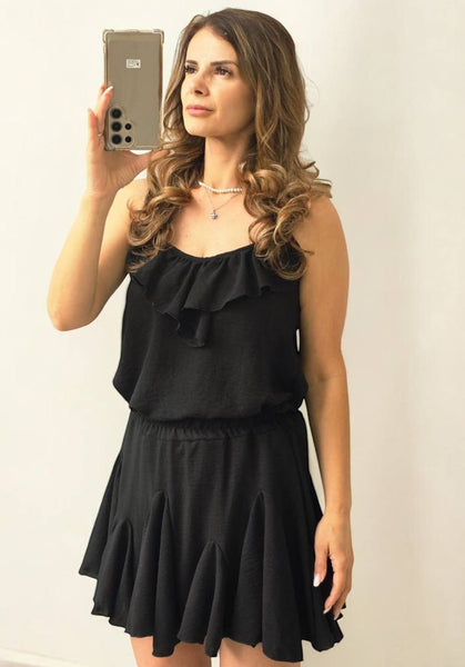 Compleu fusta cu pantaloni scurti Karina